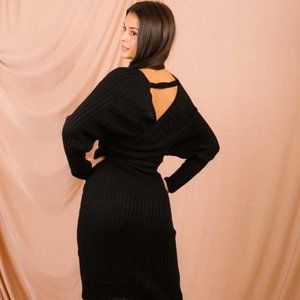 Wrap Knitted Dress